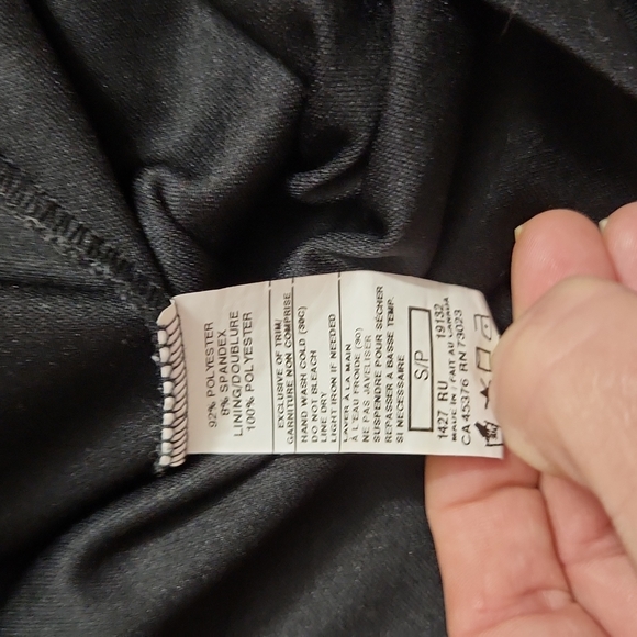 🎉HP🎉Little Black Dress Suzy with sequins and ruffled - lined stretchy form fit - Picture 9 of 12